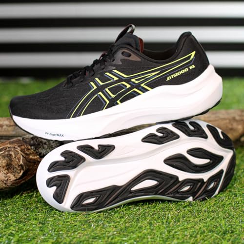 ASICS Women's Gt-2000 14 GTX Trainers, Black/Citron, 47 EU