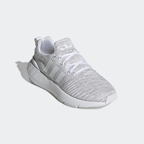 adidas Originals Swift Run 22 Skate Shoe, White/Grey/Black, 6 US Unisex Big Kid