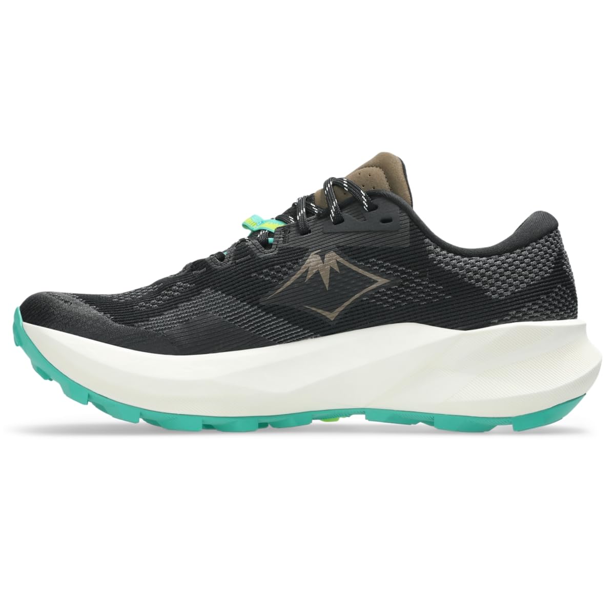 ASICS Men's Trabuco 14 Trail Running Shoes, 9.5, Black/Clay Canyon