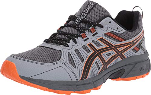 ASICS Men's Gel-Venture 7 Running Shoes, 7, Carrier Grey/Habanero