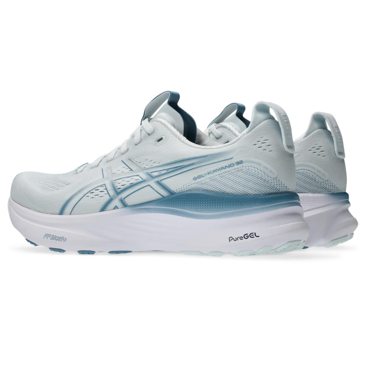 ASICS Men's Gel-Kayano 32 Running Shoes, 12, Arctic Blue/Pure Silver