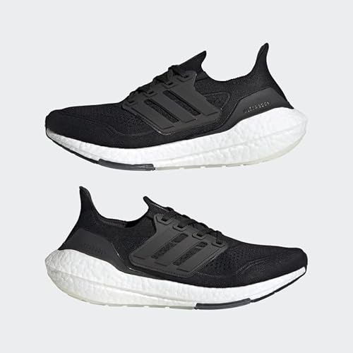 adidas Women's Ultraboost 21, Black/Black/Grey, 8.5