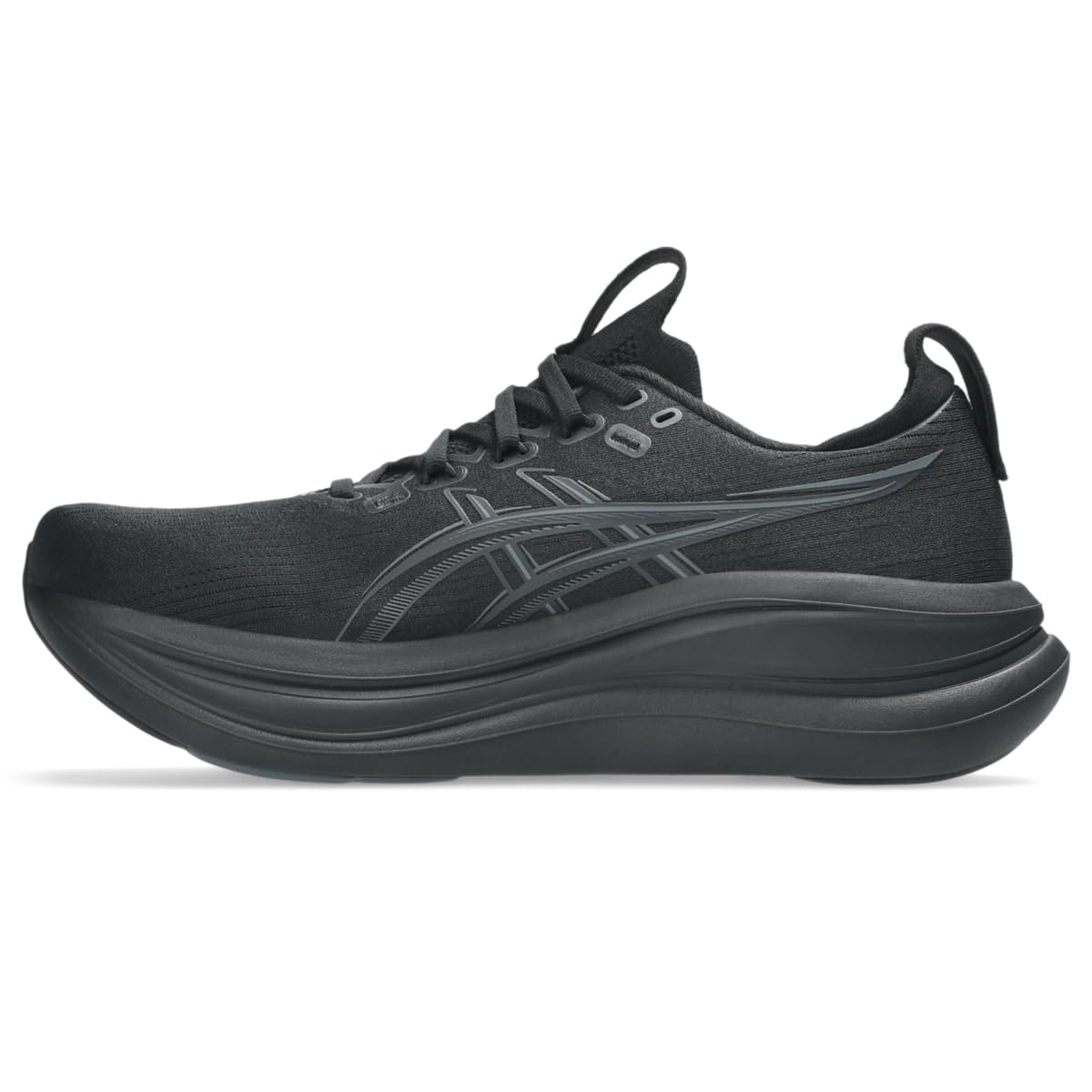 ASICS Men's Gel-Nimbus 28 Running Shoes, 10.5, Black/Graphite Grey