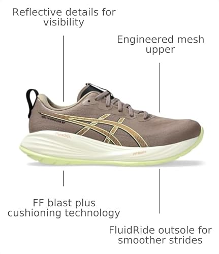 ASICS Men's Gel-Cumulus 27 Running Shoes, 14, Taupe Grey/Black