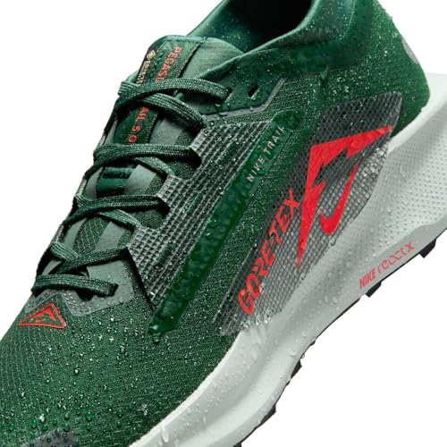 Nike Pegasus Trail 5 Gore-TEX Men's Waterproof Running Shoes (Fir/Clay Green/Desert Ochre/Bright Crimson) Size 10.5