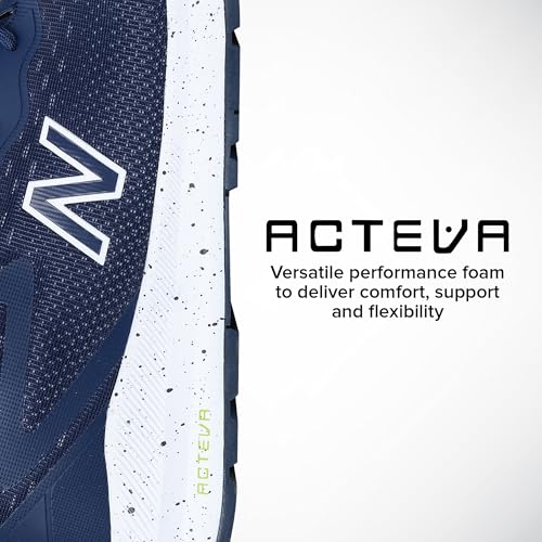 Men's New Balance Logic Composite Toe Industrial Work Shoes in Navy/Lime alternate view 4