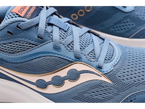 Saucony Women's Cohesion 18 Sneaker, Storm/Gum, 9