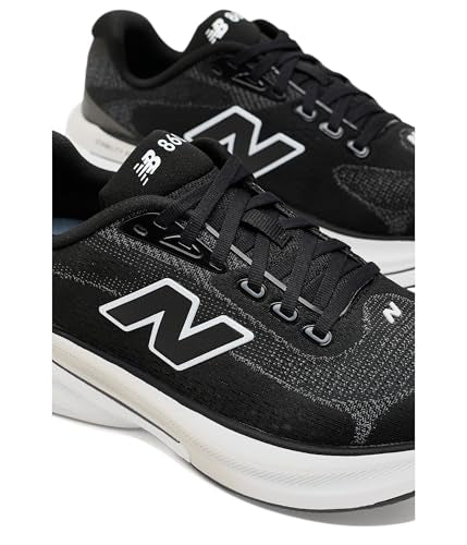 New Balance Women's Fresh Foam X 860v15 Running Shoe, Black/Nb 103 White, 8 W