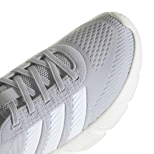 adidas Women's Cloudfoam Flex - Slounge, Solid Grey/White/Halo Blue, 8.5