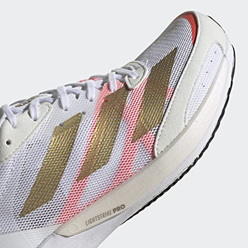 adidas Adizero Adios 6 Womens Shoes Size 5.5, Color: White/Gold/Red