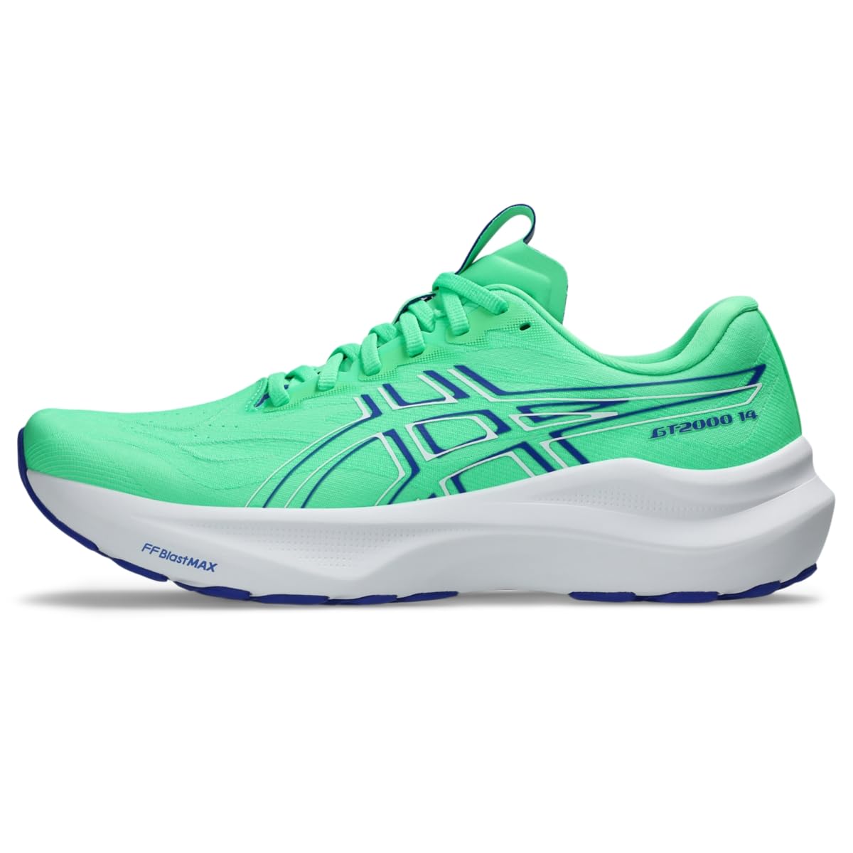 ASICS Men's GT-2000 14 Running Shoes, 9.5, Vital Green/Cobalt Burst - product image