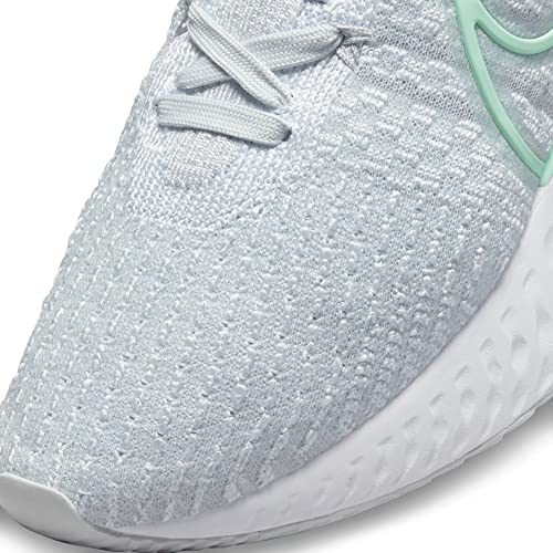 Nike Women's React Infinity Flyknit 3 Running Shoes, Pure Platinum/Mint Foam-White, 10 M US