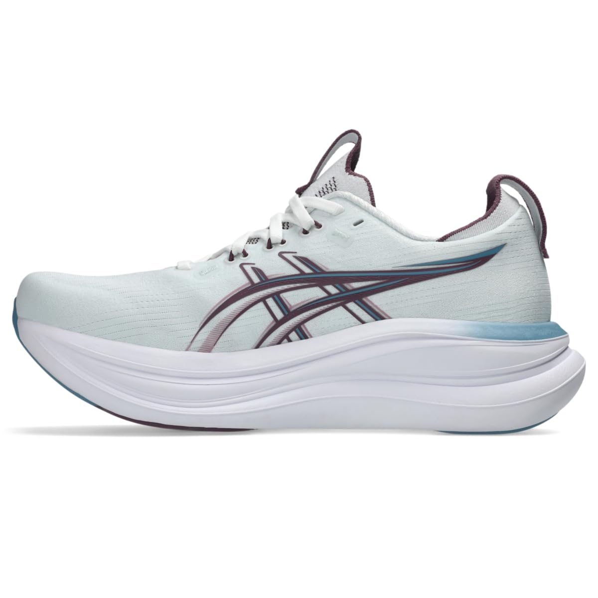 ASICS Women's Gel-Nimbus 28 Running Shoes, 5.5, Arctic Blue/Velvet Purple