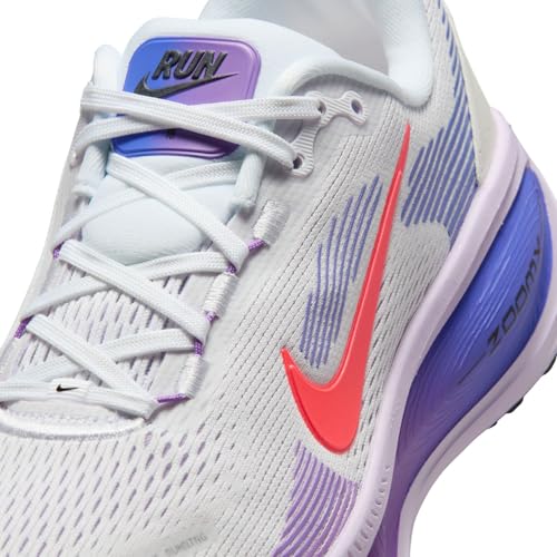Nike Womens Vomero 18 White/Hot Lava/Violet Mist/Sapphire 8 Medium