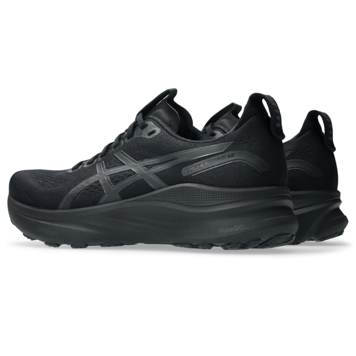 ASICS Men's Gel-Kayano 32 Running Shoes, 12, Black/Graphite Grey