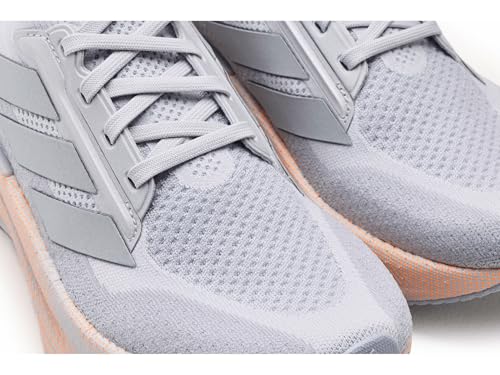 adidas Women's Ultraboost 5X Running, Solid Grey/Silver Metallic/Beam Orange, 10