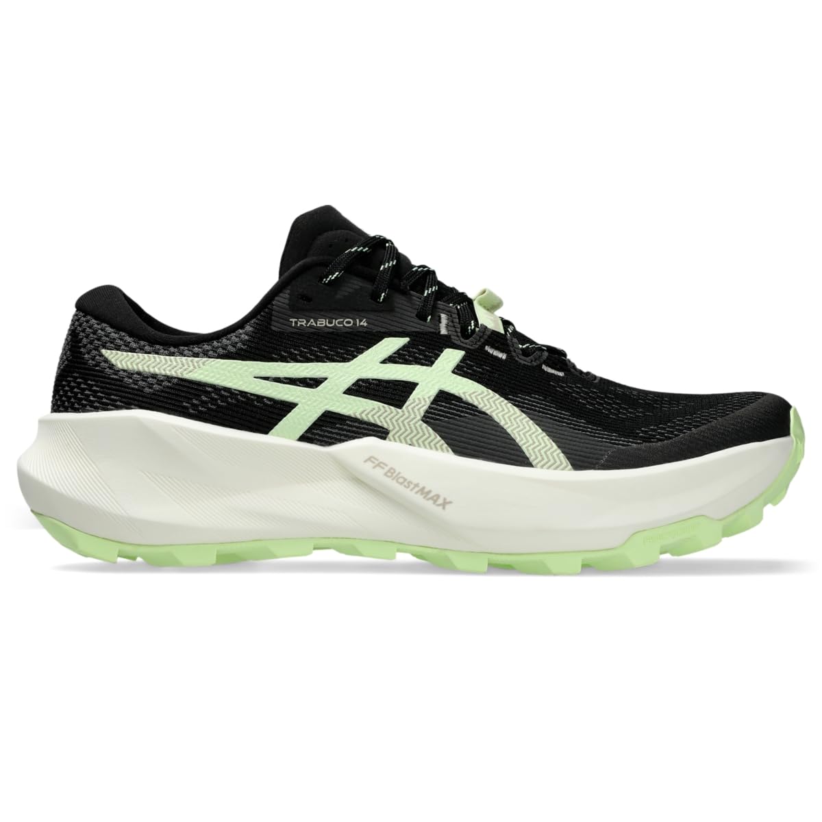 ASICS Men's Trabuco 14 Running Shoes, 9.5, Black/Illuminate Yellow