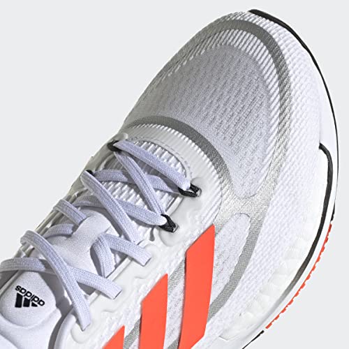 Adidas Women's Supernova Running Shoe, White/Solar Red/Black, 6