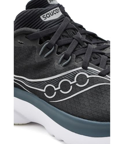 Saucony Women's Kinvara 16 Sneaker, Black/White, 8