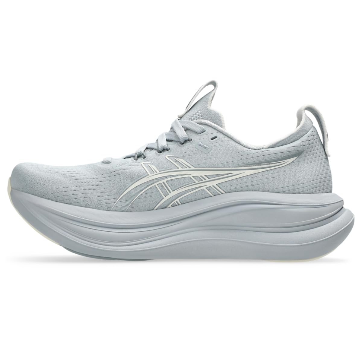 ASICS Women's Gel-Nimbus 28 Running Shoes, 5.5, Piedmont Grey/Cream