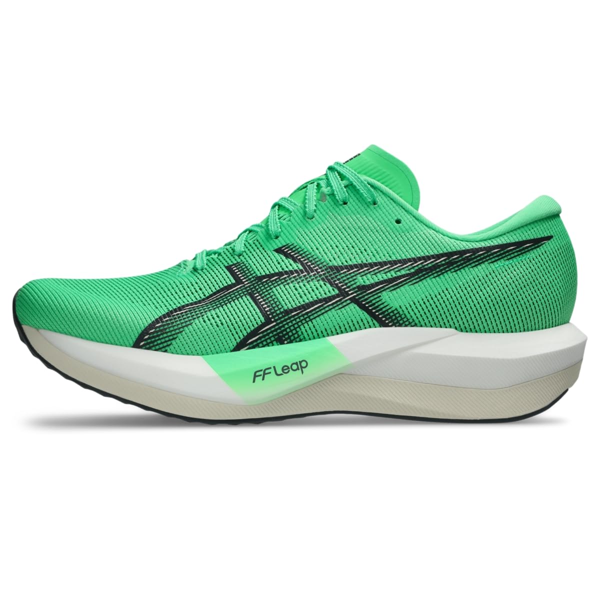 ASICS Unisex Magic Speed 5 Running Shoes, 10.5M / 12W, Vital Green/Carrier Grey