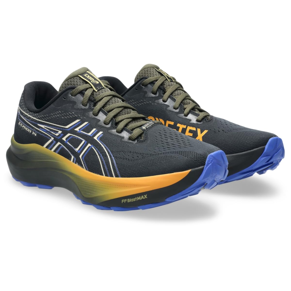 ASICS Men's GT-2000 14 Running Shoes, 9.5, Black/Vanilla