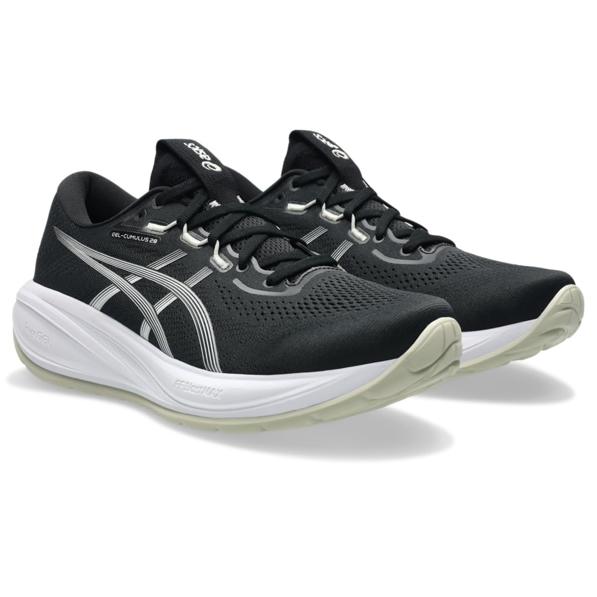 ASICS Men's Gel-Cumulus 28 Running Shoes, 10.5, Black/White - alternate product view 2