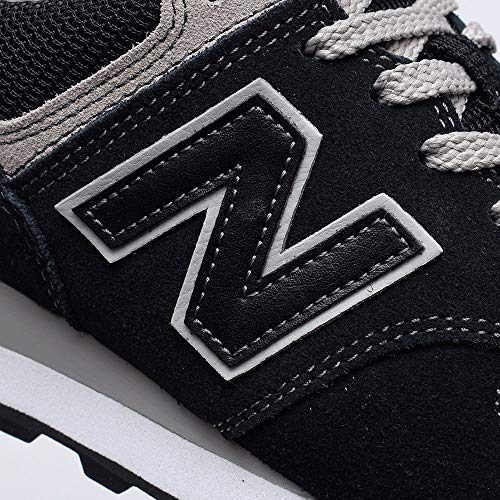New Balance Women's 574 V2 Evergreen Sneaker, Black/White, 10 Wide