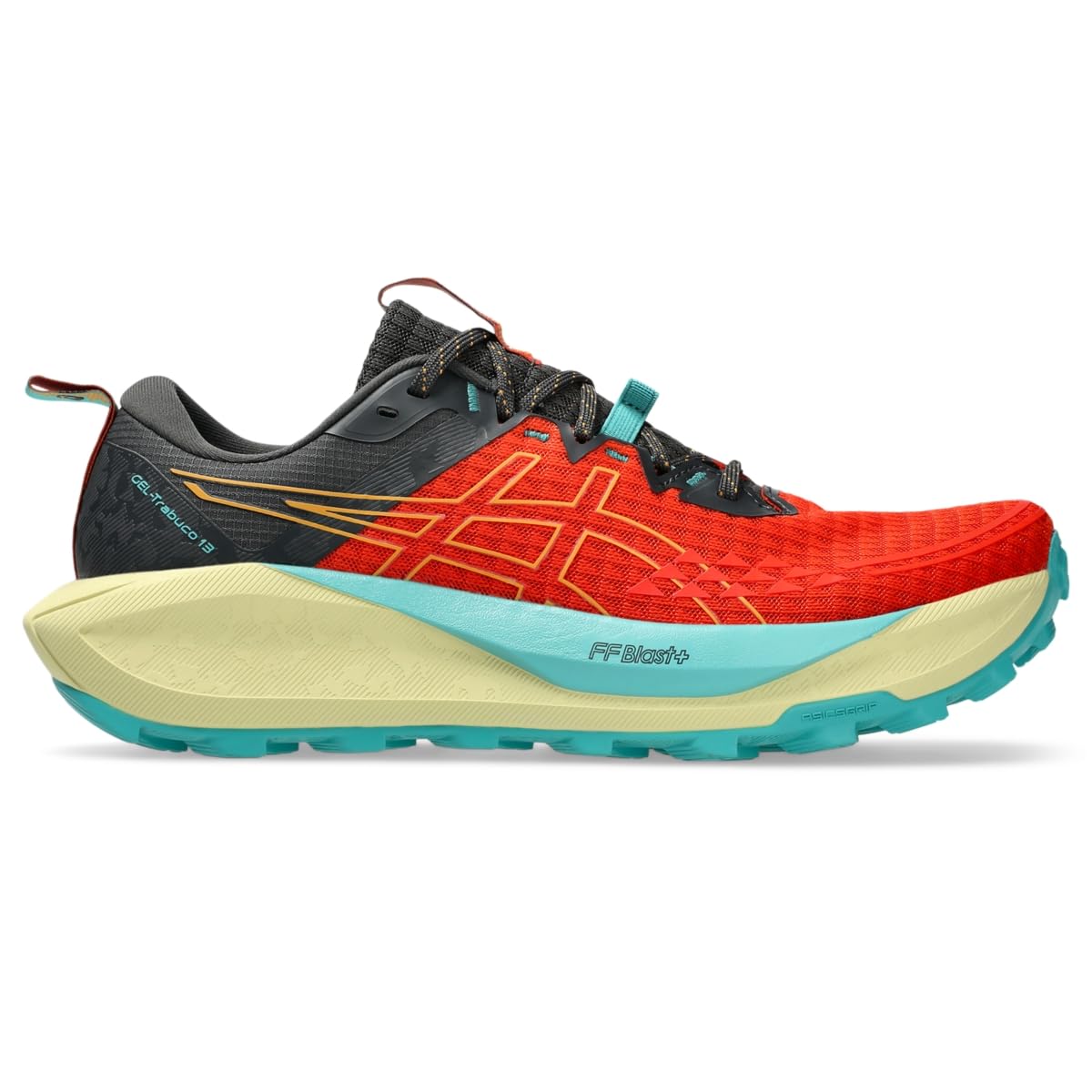ASICS Men's Gel-Trabuco 13 Running Shoe, 7.5, PIQUANT Orange/Sandstorm