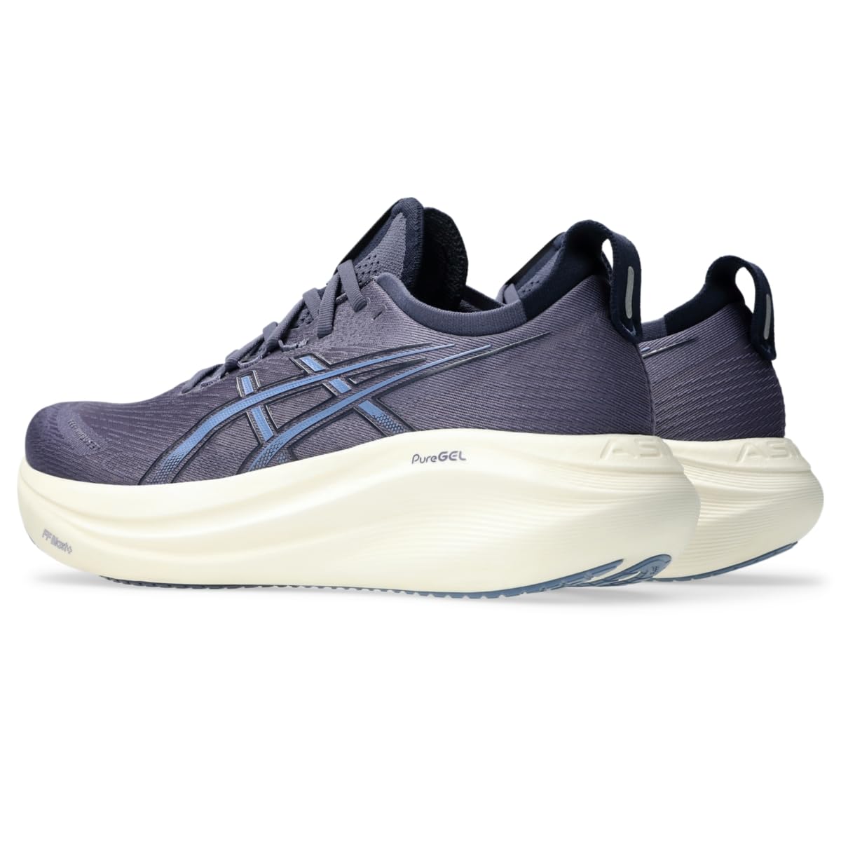 ASICS Men's Gel-Nimbus 27 Running Shoe, 9.5, Indigo Fog/Denim Blue