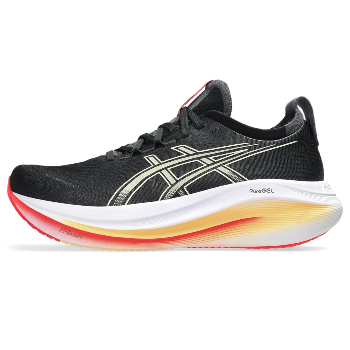 ASICS Men's Gel-Nimbus 27 Running Shoe, 10.5, Black/Khaki