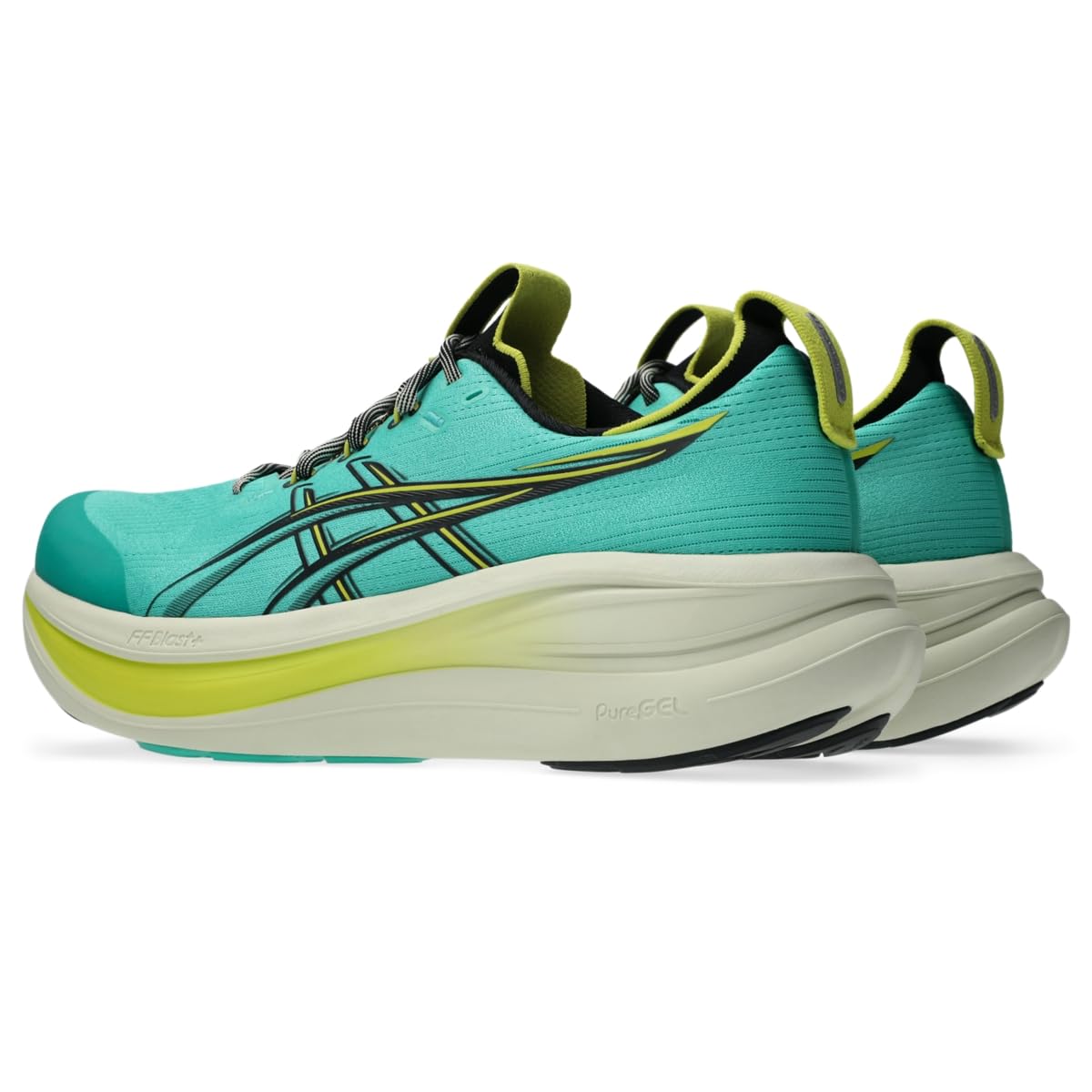 ASICS Men's Gel-Nimbus 28 TR Running Shoes, 10.5, Aurora Green/Black