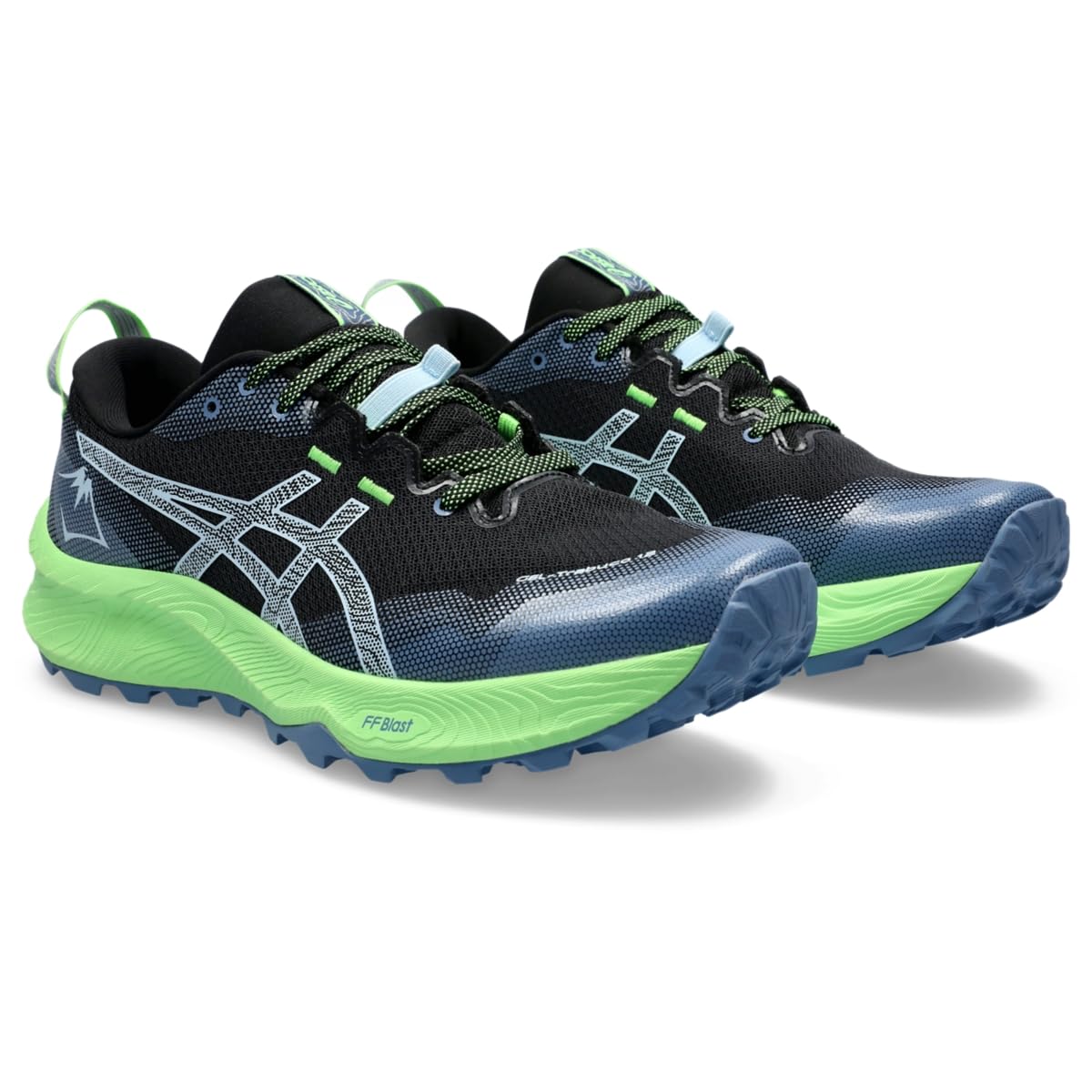 ASICS Men's Gel-Trabuco 12 Running Shoe, 7.5, Black/Light Blue - alternate product view 2