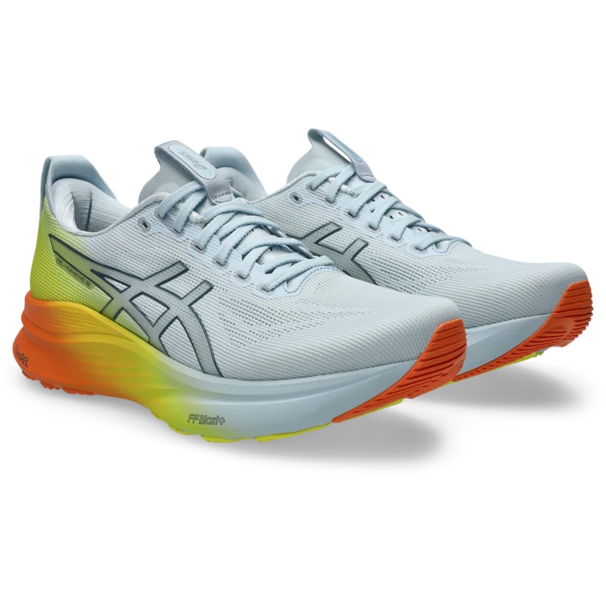 ASICS Men's Gel-Kayano 32 Running Shoes, 11.5, Sky/Lemon Spark