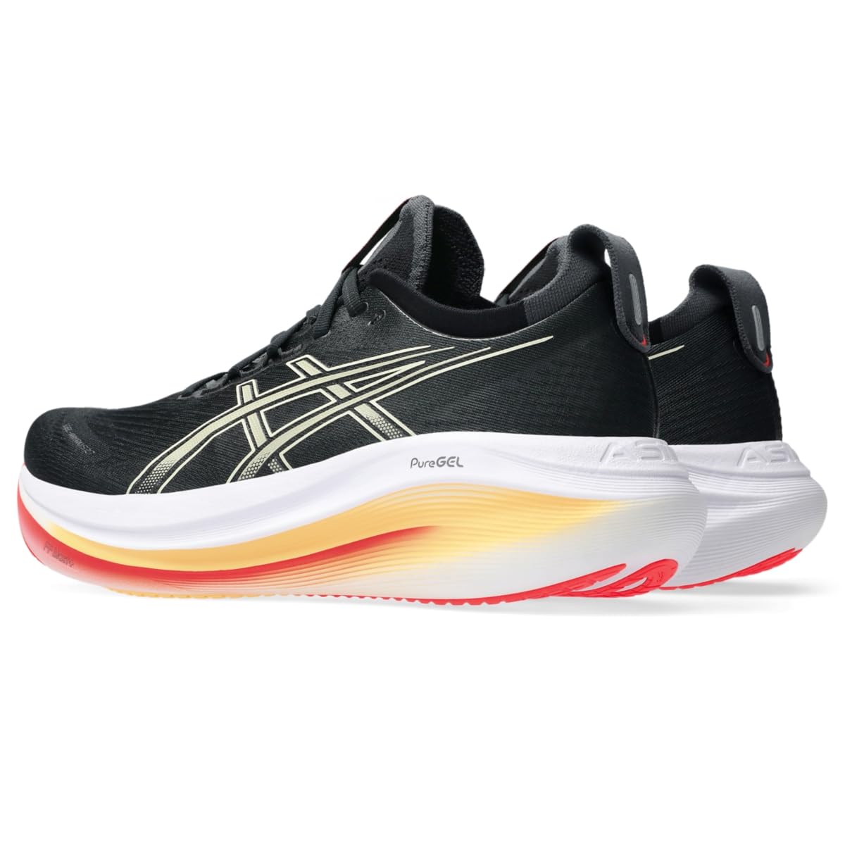 ASICS Men's Gel-Nimbus 27 Running Shoe, 9.5, Black/Khaki