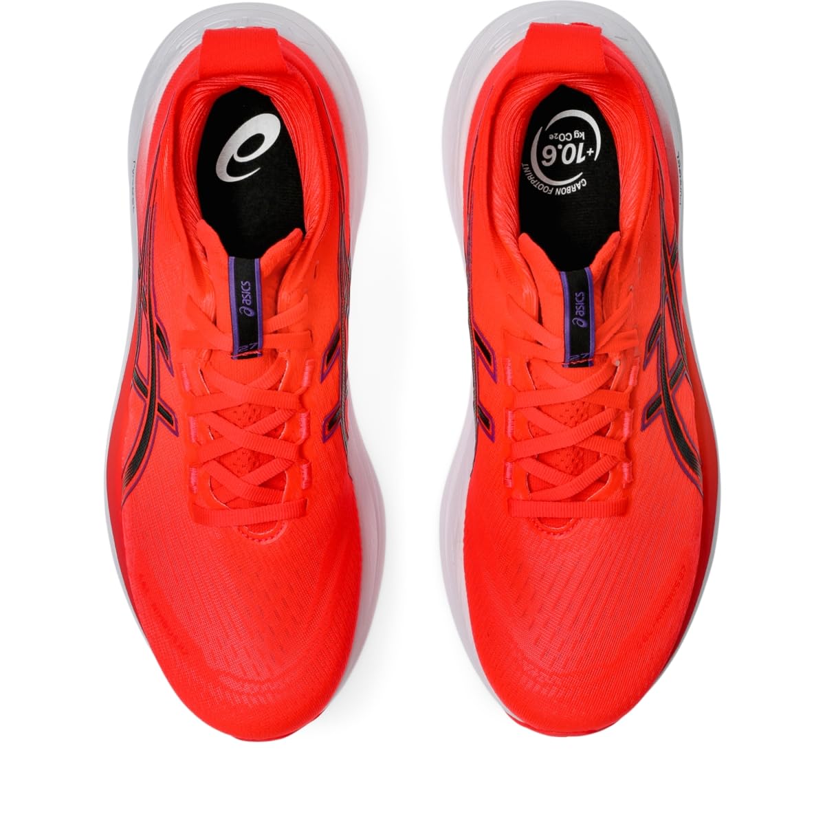 ASICS Men's Gel-Nimbus 27 Running Shoe, 9.5, Flash RED/Black