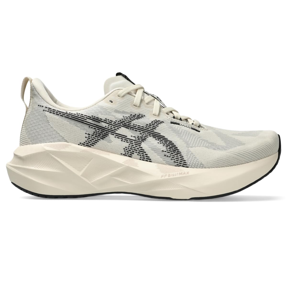 ASICS Men's NOVABLAST 5 Running Shoes, 10.5, Oatmeal/Black - alternate product view 8