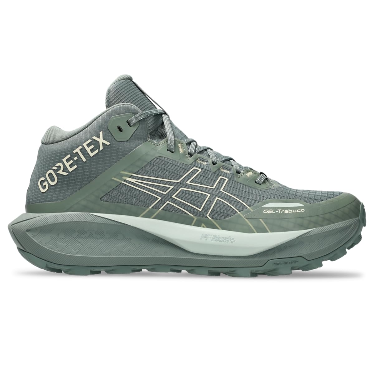 ASICS Men's Gel-Trabuco MT GTX Trail Running Shoes, 12, Monument Blue/Vanilla