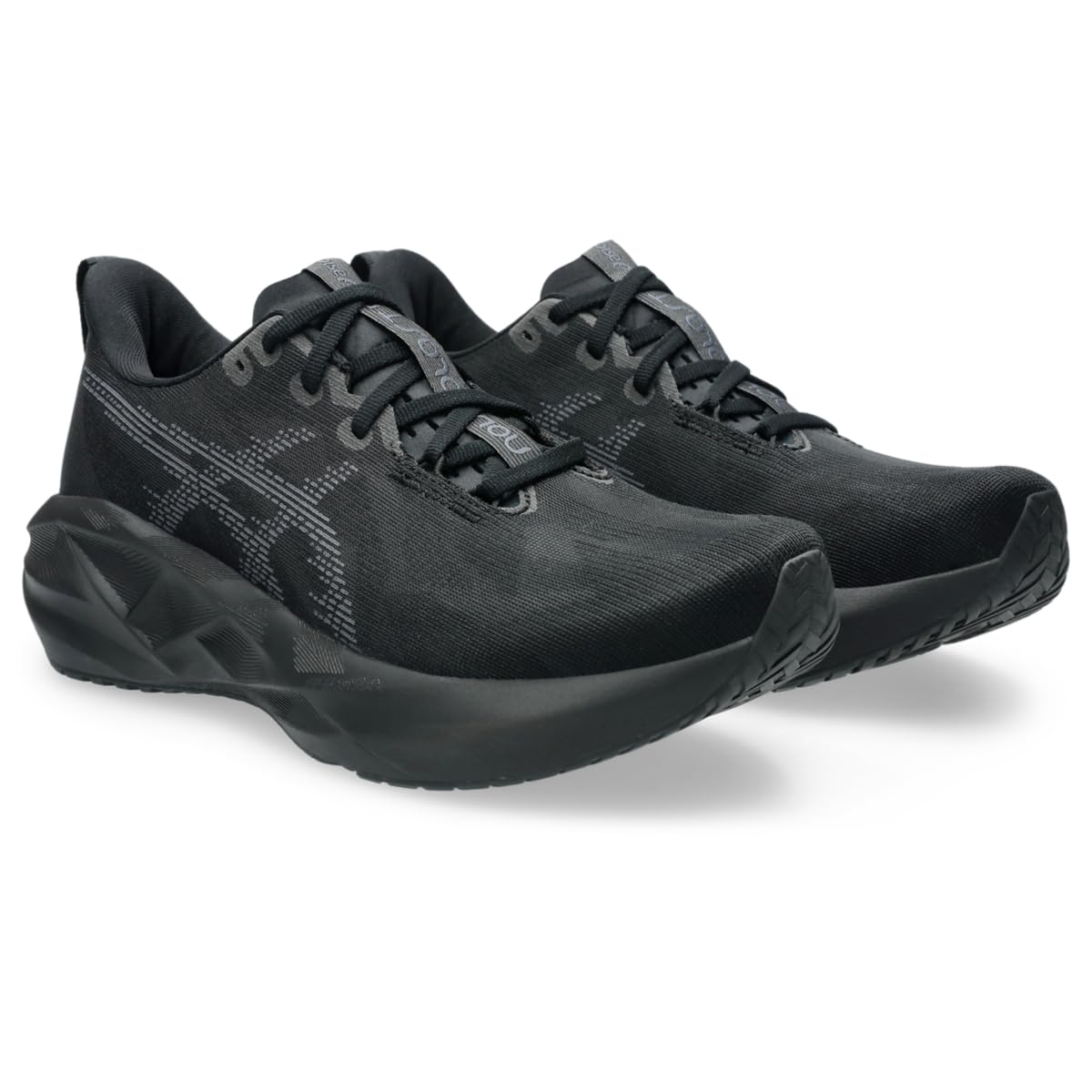 ASICS Men's NOVABLAST 5 Running Shoes, 10.5, Black/Carrier Grey - alternate product view 2