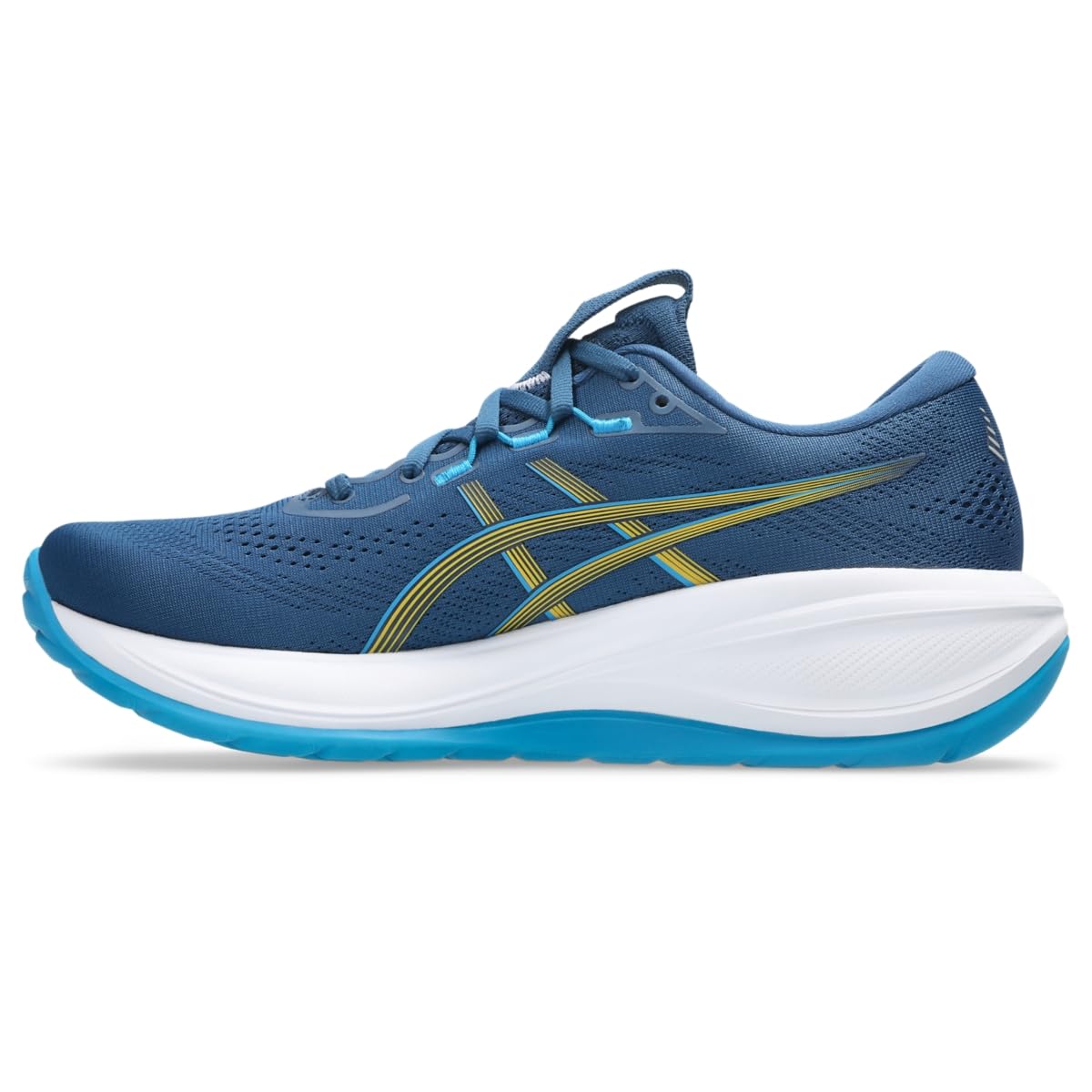 ASICS Men's Gel-Cumulus 28 Running Shoes, 10.5, Twilight Blue/YAMABUKI - alternate product view 4