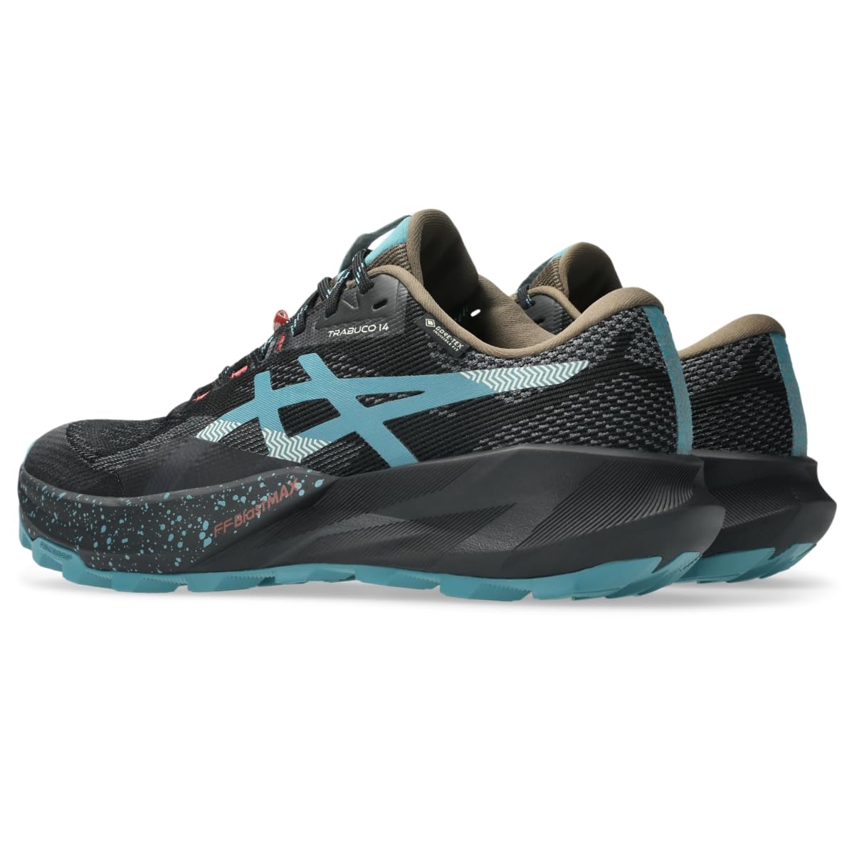 ASICS Men's Trabuco 14 GTX Trail Running Shoes, 14, Black/Misty Pine - alternate product view 3