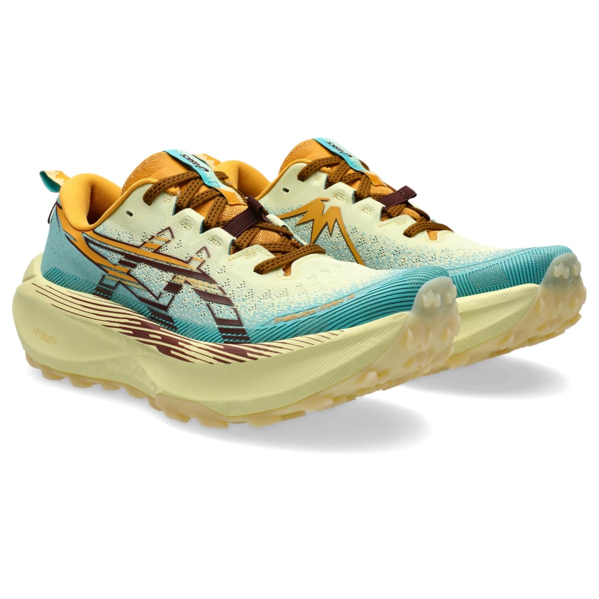 ASICS Men's Trabuco MAX 4 Trail Running Shoes, 10, Wheat Yellow/Dark RED Planet