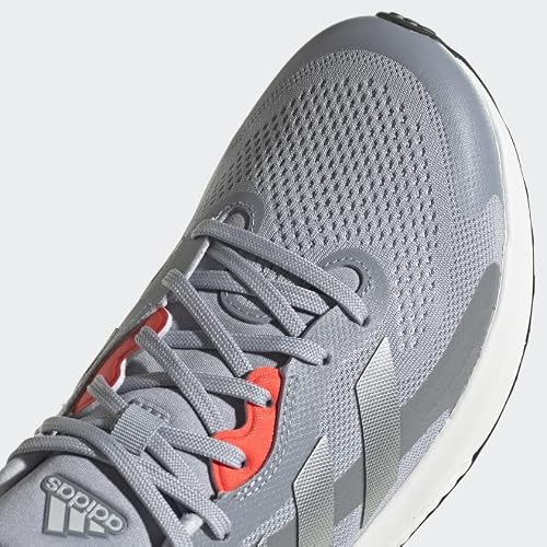 adidas Womens Solar Glide 4 ST Halo Silver/Crystal White/Solar Red 8