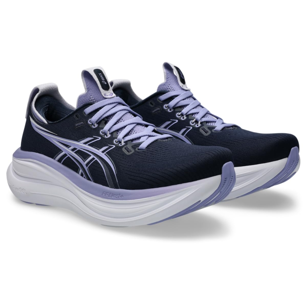 ASICS Women's Gel-Nimbus 28 Running Shoes, 5.5, Midnight/Bluebell
