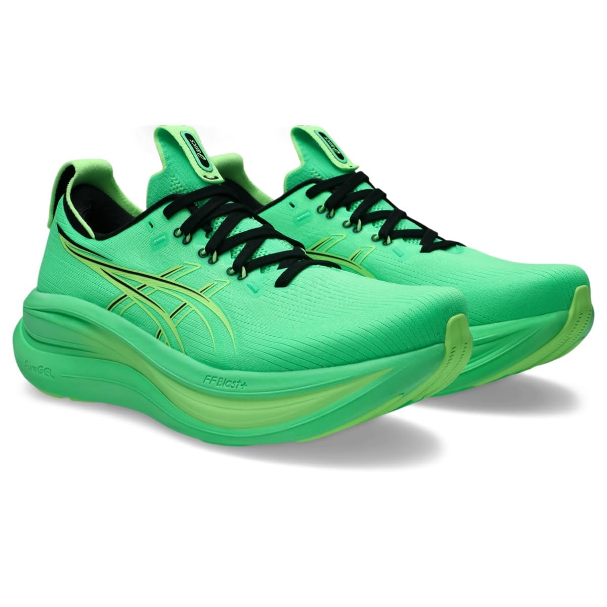 ASICS Men's Gel-Nimbus 28 Running Shoes, 10.5, Vital Green/Illuminate Green