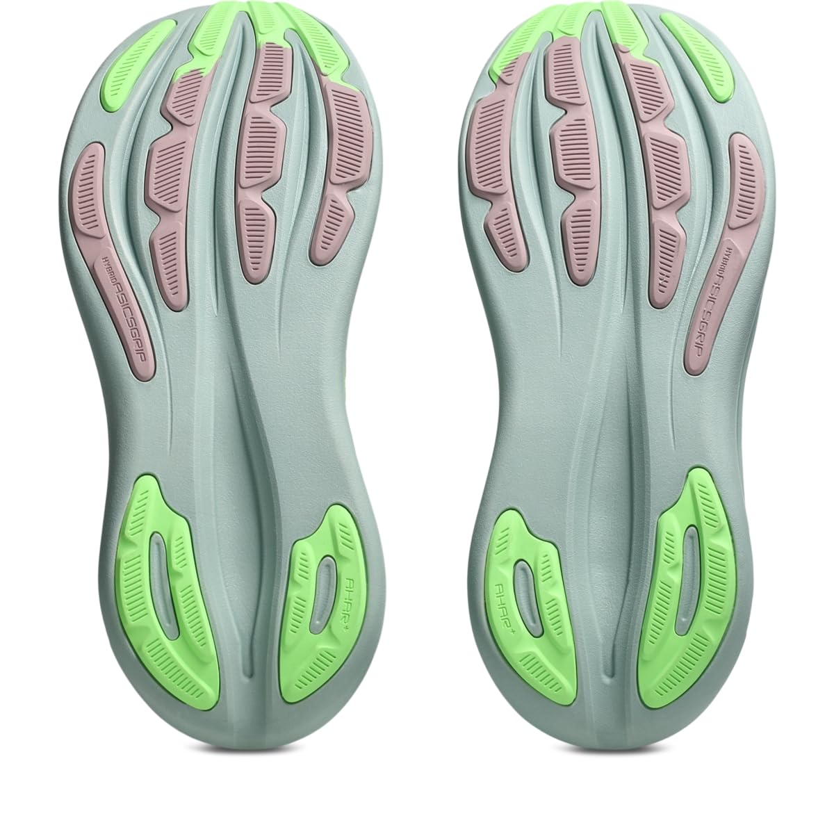 ASICS Women's Gel-Nimbus 28 Running Shoes, 5.5, Cloud Grey/Illuminate Green