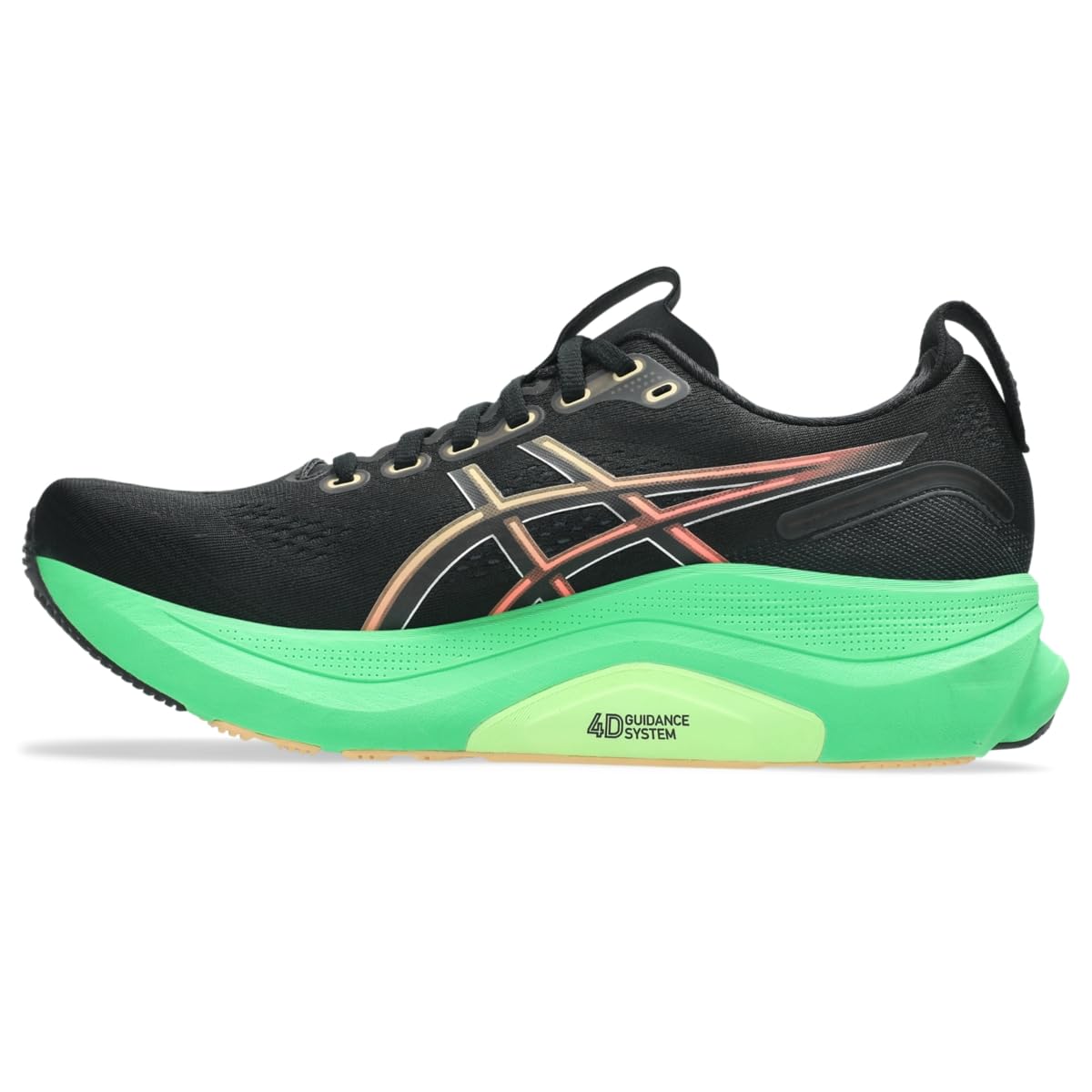 ASICS Men's Gel-Kayano 32 Running Shoes, 12, Black/Vital Green