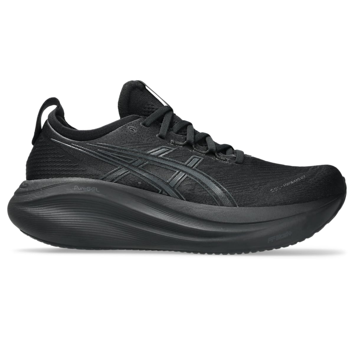 ASICS Men's Gel-Nimbus 27 Running Shoes, 9.5, Black/Graphite Grey