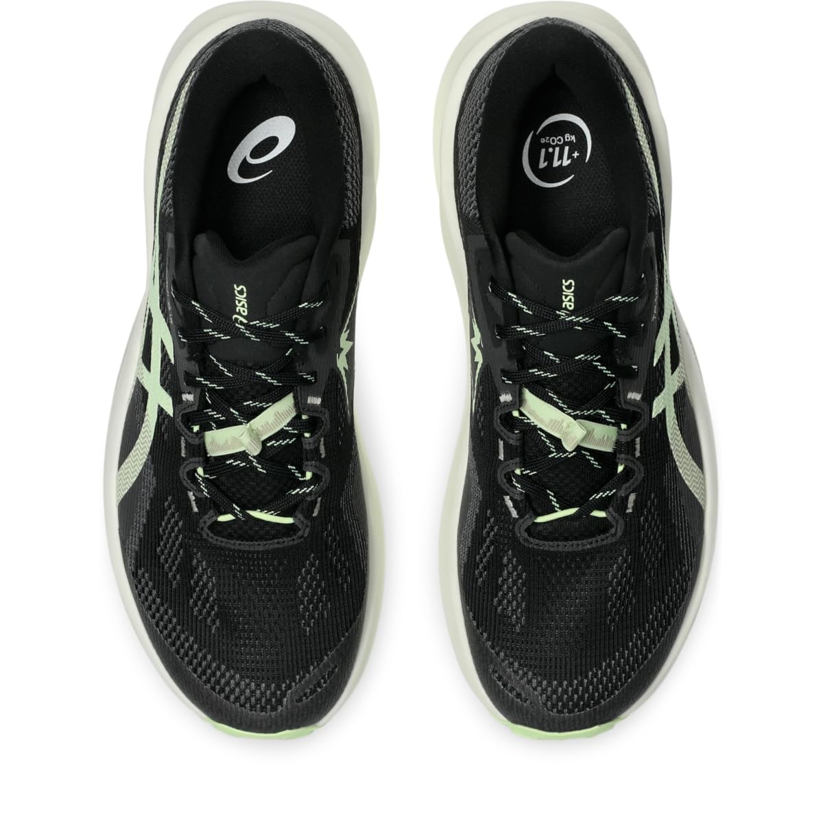 ASICS Men's Trabuco 14 Running Shoes, 9.5, Black/Illuminate Yellow