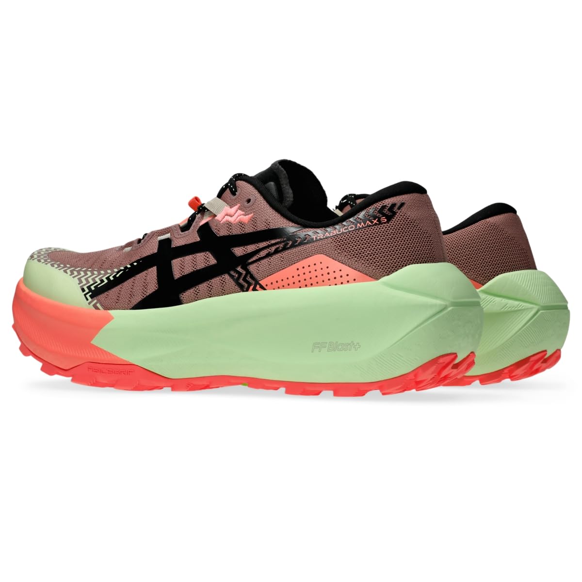ASICS Men's Trabuco MAX 5 Running Shoes, 10.5, UMEBOSHI/Black - alternate product view 3
